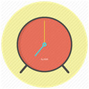 morning, watch, alarm clock, Alarm, Clock, timer, time PaleGoldenrod icon