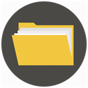 document, portfolio, Folder, brief, case, Directory, files DarkSlateGray icon