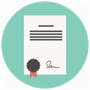 document, Business, File, Signature, Agreement, contract, paper MediumAquamarine icon