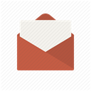 document, post, Message, Email, Letter, envelope, send DimGray icon