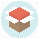 Box, Shop, open box, package, Delivery, shippment, product delivery Icon
