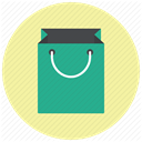 package, buy, shopping, paper bag, Shop, gift bag, Bag PaleGoldenrod icon