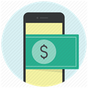 payment, shopping, Mobile, online shopping, Dollar, phone, ecommerce Icon
