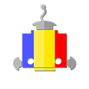 bot, robot, telegram, romania, flag, ro Black icon