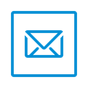 square, envelope, Message, Letter, mail, share, send Black icon