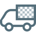 logistics, vehicle, moving, Lorry, cargo, transport, truck DimGray icon