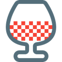 beverage, Alcohol, glass, wine, drink Black icon