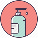 handcare, Beauty, liquid, cosmetics, soap, hand wash LightCoral icon