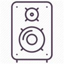 speaker, electronics, technology, volume, Audio, music, sound DarkSlateGray icon