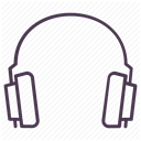 play, listen, Audio, hear, Headset, Headphone, music DimGray icon