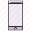 Mobile, smartphone, phone, telephone, Iphone, Device, mobilephone DimGray icon