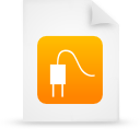 Orange, document, paper, File WhiteSmoke icon