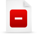 File, document, red, paper WhiteSmoke icon
