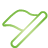flag, Basic, green Icon