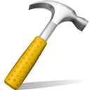 hammer, Application, Development, Build, Applications, tool Goldenrod icon