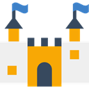 Summertime, travel, childhood, Toy, buildings, Beach, vacations, Castle, Sand Castle, medieval WhiteSmoke icon