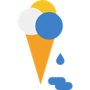 summer, sweet, Dessert, food, Summertime, Ice cream Black icon