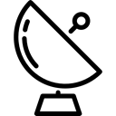 signal, Wireless Connectivity, Wireless Internet, detection, technology, Satellite Black icon