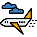 flight, Plane, transport, Airport, Aeroplane, airplane, travel Black icon