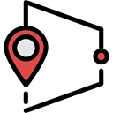 Route, pin, position, Gps, travel, Map Point, placeholder, Distance, signs, map pointer, Map Location Black icon