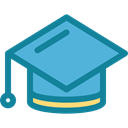 Cap, Graduate, Business And Finance, mortarboard, education MediumTurquoise icon