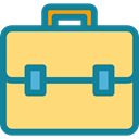 Bag, Business, portfolio, Business And Finance, Briefcase, suitcase Khaki icon