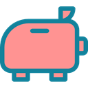 Business And Finance, savings, coin, piggy bank, banking, Money, Business LightSalmon icon