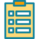 Business And Finance, checking, Verification, list, Tasks, Clipboard, Tools And Utensils DarkCyan icon