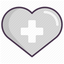 recovery, treatment, care, medicine, hospital LightGray icon