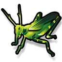 Animal, Grasshopper Black icon