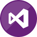 studio, visual, Programming, microsoft Purple icon