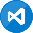 editor, microsoft, visual, Code, Programming DodgerBlue icon
