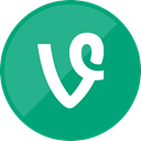 social media, Vine, video DarkCyan icon