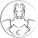 Emotion, ironman, Avatar, stark, marvel hero Black icon