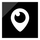 Logo, Periscope, Social, media Black icon