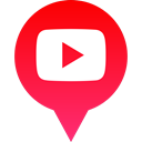 youtube, Logo, media, Social Crimson icon