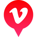 Social, Logo, Vimeo, media Crimson icon