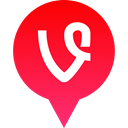 Vine, media, Social, Logo Crimson icon