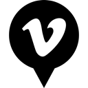 Social, Vimeo, Logo, media Black icon