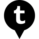 Tumblr, Logo, media, Social Black icon