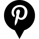 media, Logo, pinterest, Social Black icon