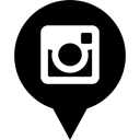 Instagram, media, Social, Logo Black icon