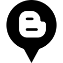 blogger, Social, media, Logo Black icon