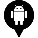 Android, media, Social, Logo Black icon