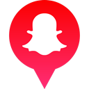 Social, Snapchat, media, Logo Crimson icon