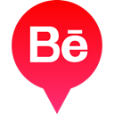 Behance, Social, Logo, media Crimson icon