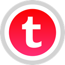 Tumblr, Logo, Social, media LightGray icon