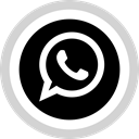 Social, Logo, media, Whatsapp LightGray icon