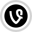 Social, Vine, Logo, media LightGray icon