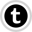 Logo, Tumblr, media, Social LightGray icon